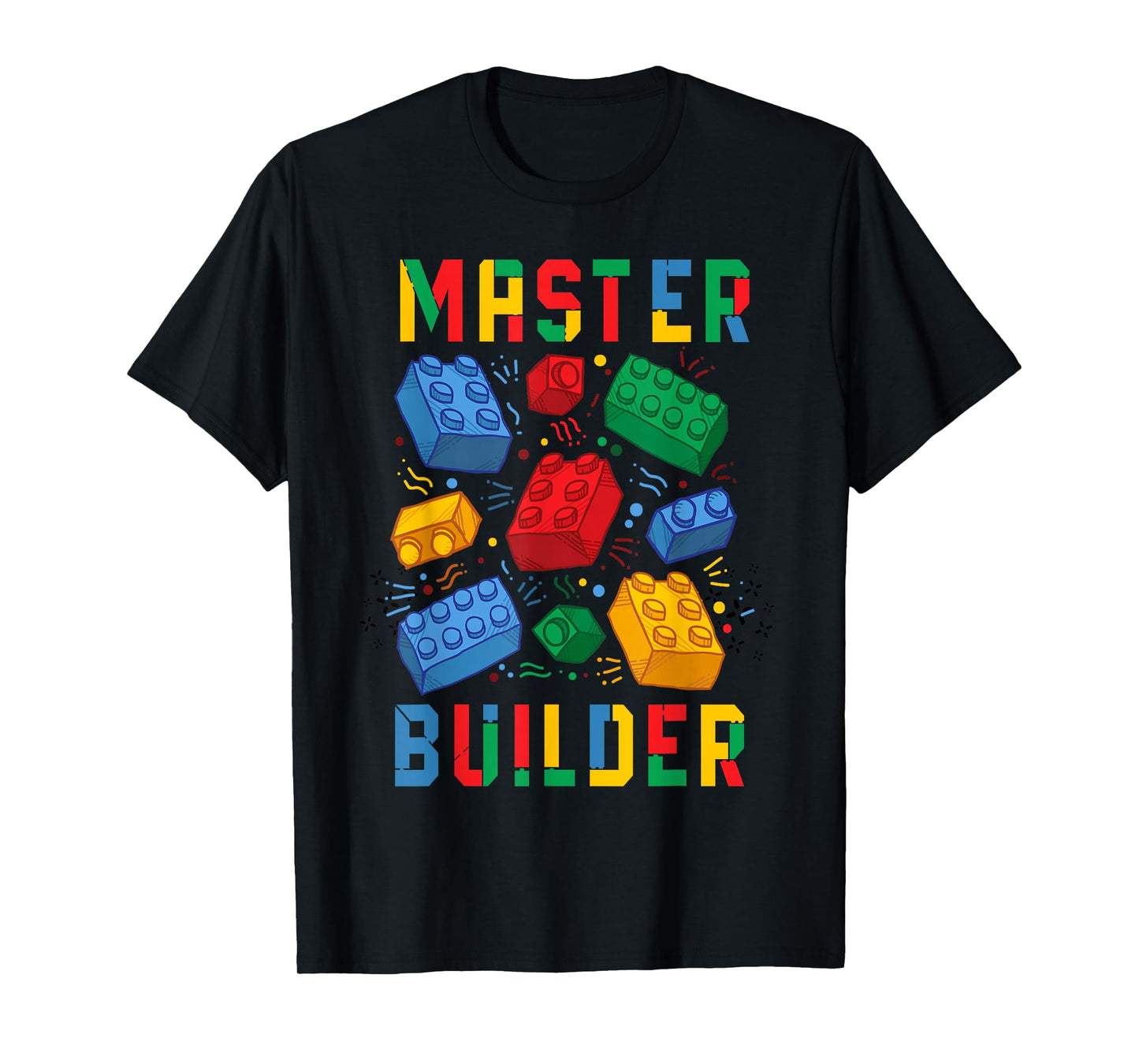 Brick Builder Funny Blocks Building Master Builder T-Shirt