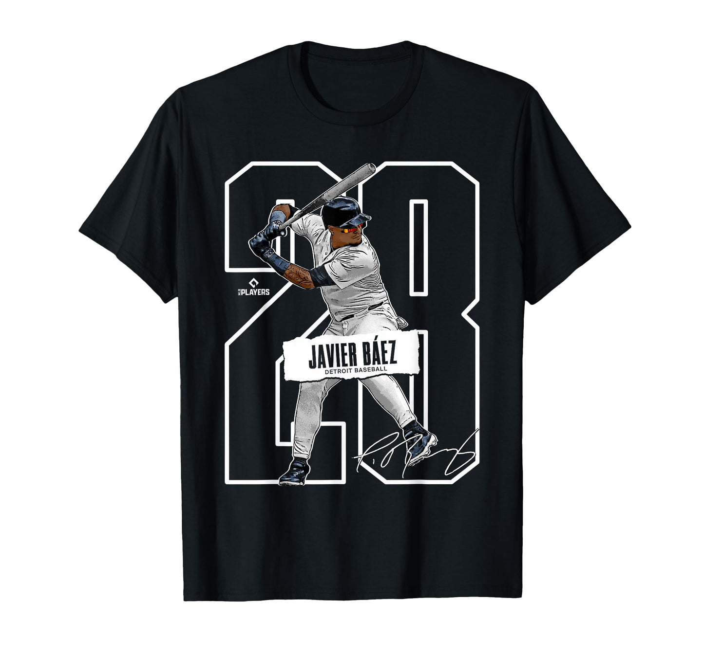 Javier Báez | Detroit Baseball Players | MLBJAV301N T-Shirt