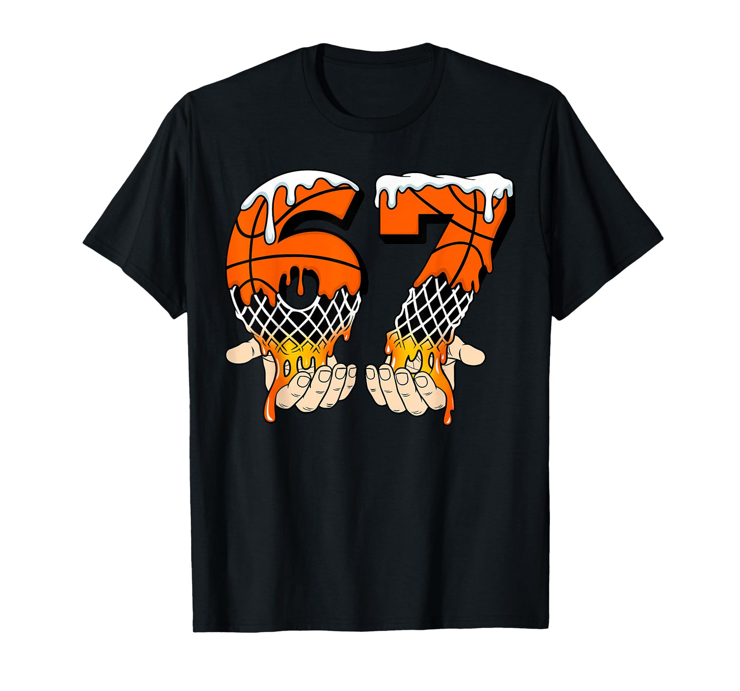 Basketball 67 Ice Cream Drip 6 7 Six Seven Meme Sport Player T-Shirt