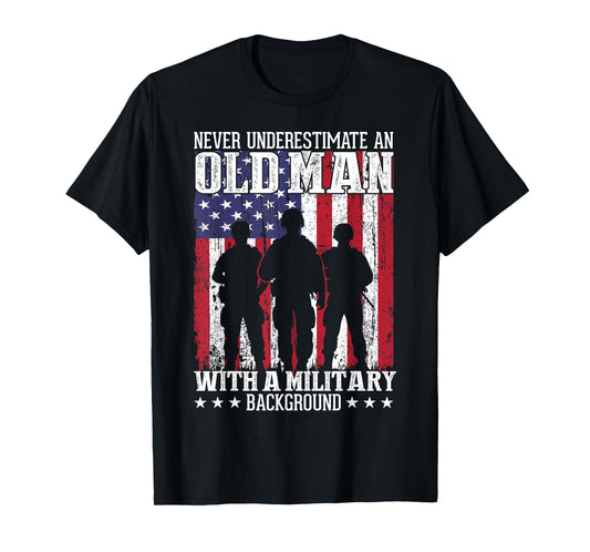 Veteran Old Man USA Veterans Day US Army America Veteran T-Shirt