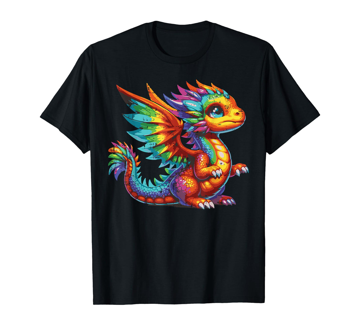 Fairy Dragon Colorful Cute Fantasy Mythical Women Girls Kids T-Shirt