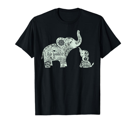 Mama and Baby Elephants Shirt T-Shirt