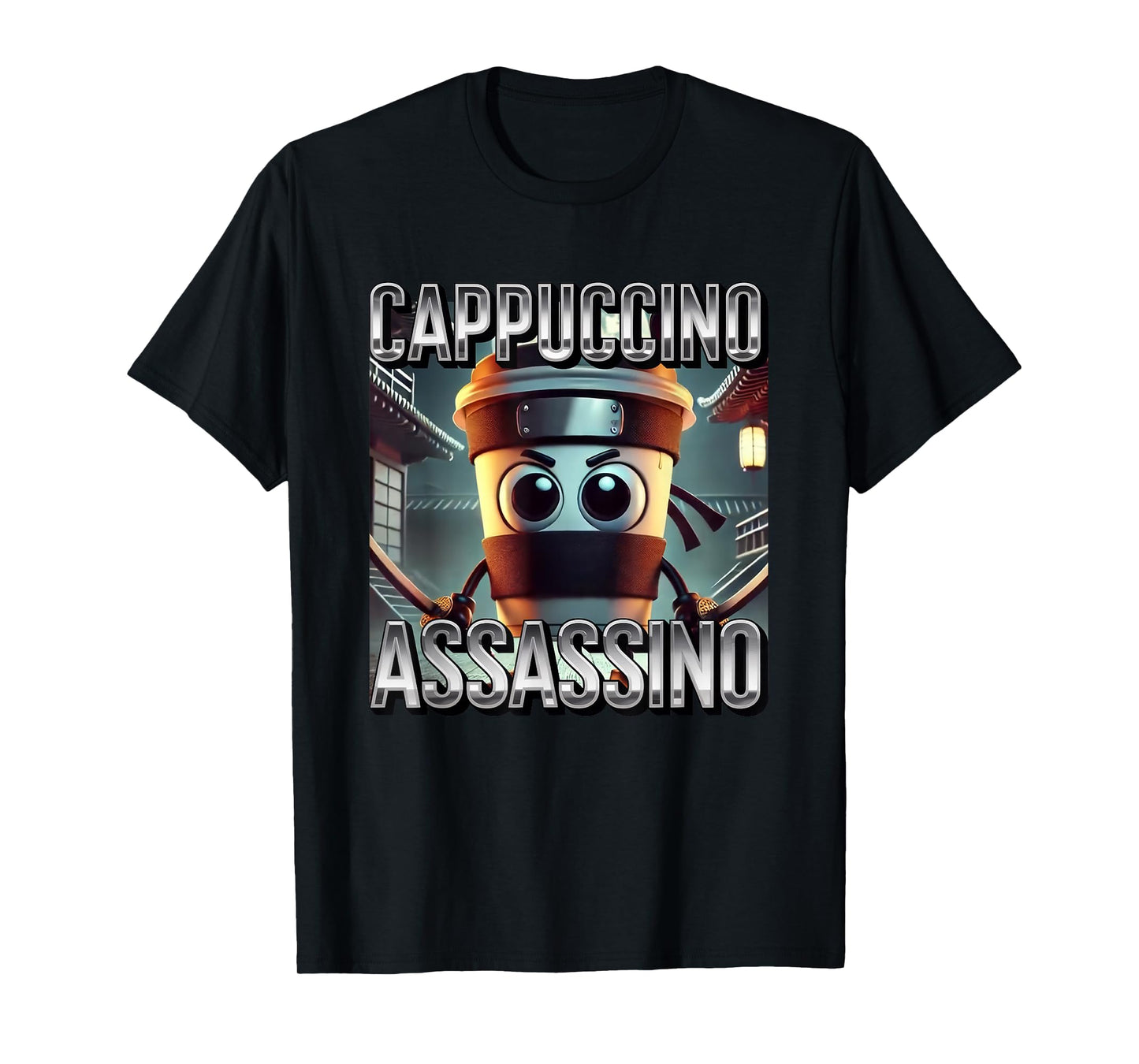 Cappuccino Assassino Coffee Lovers Italian Brainrot Meme T-Shirt