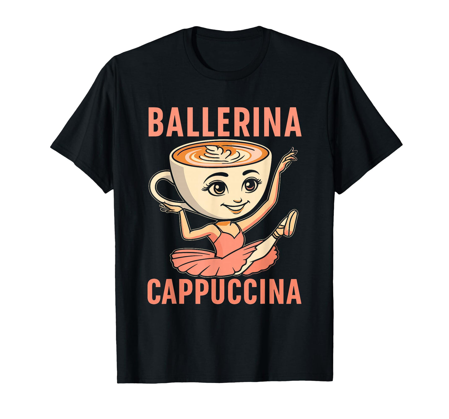 Italian Brainrot Ballerina Cappuccina, Funny Brain Rot Meme T-Shirt