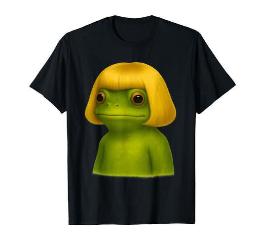 Funny Frog Bob Haircut Meme for Men, Women Kids T-Shirt