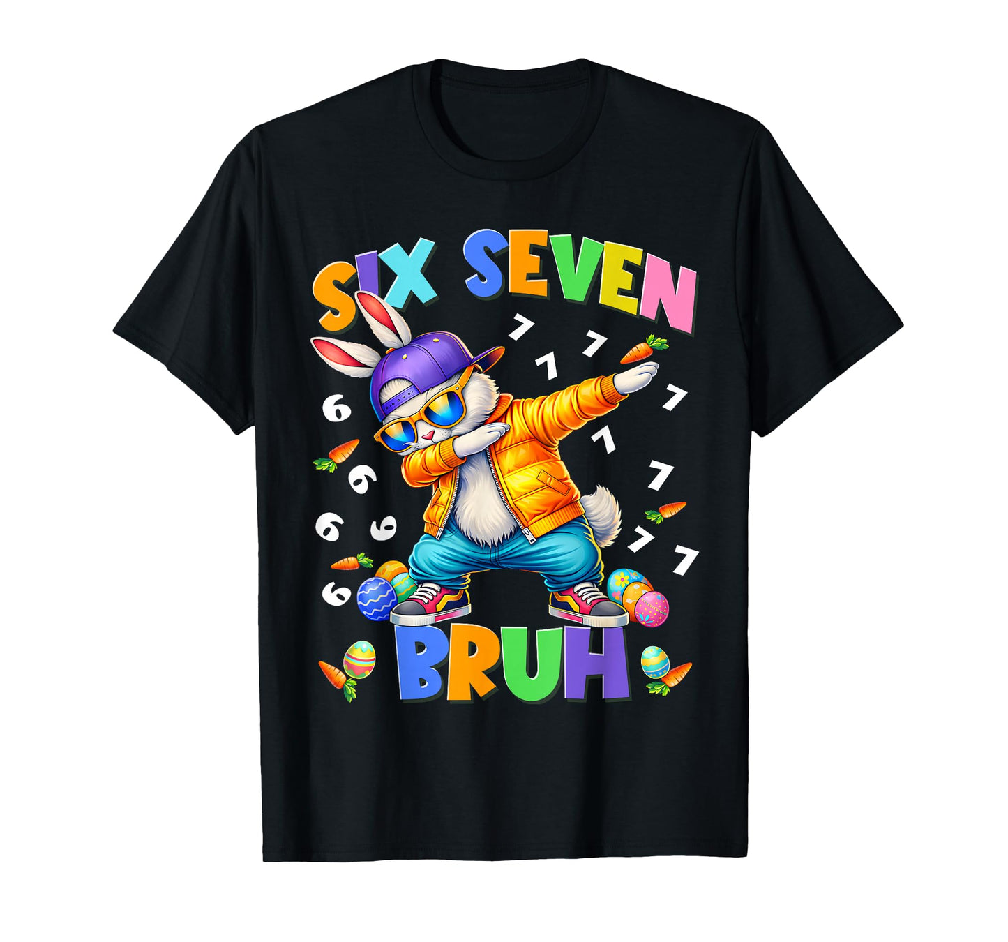 Bruh Happy Easter Bunny Dabbing Rabbit Men Boy Kid T-Shirt