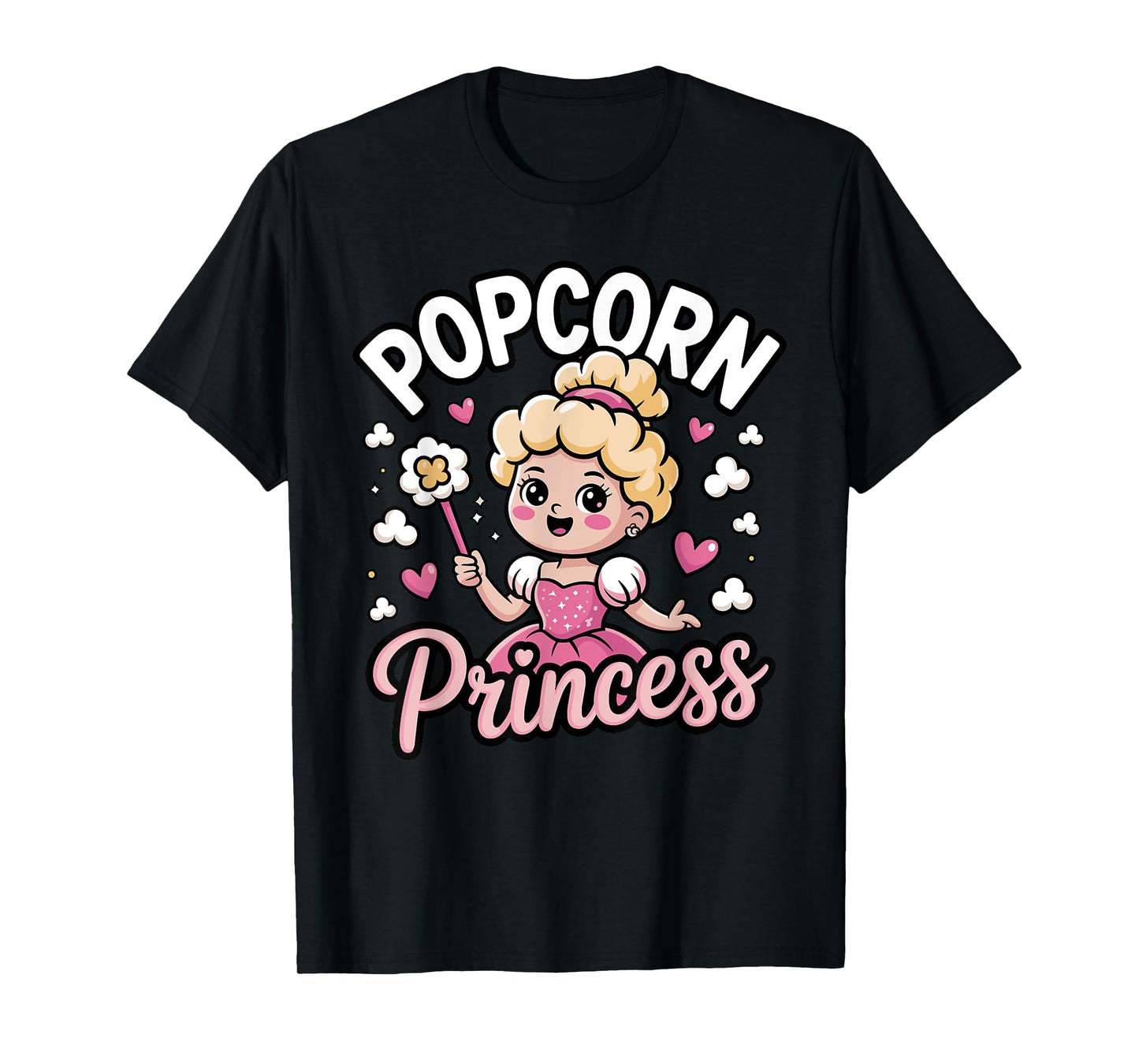 Funny Popcorn Art For Women Girls Kid Pop Corn Popcorn Lover T-Shirt
