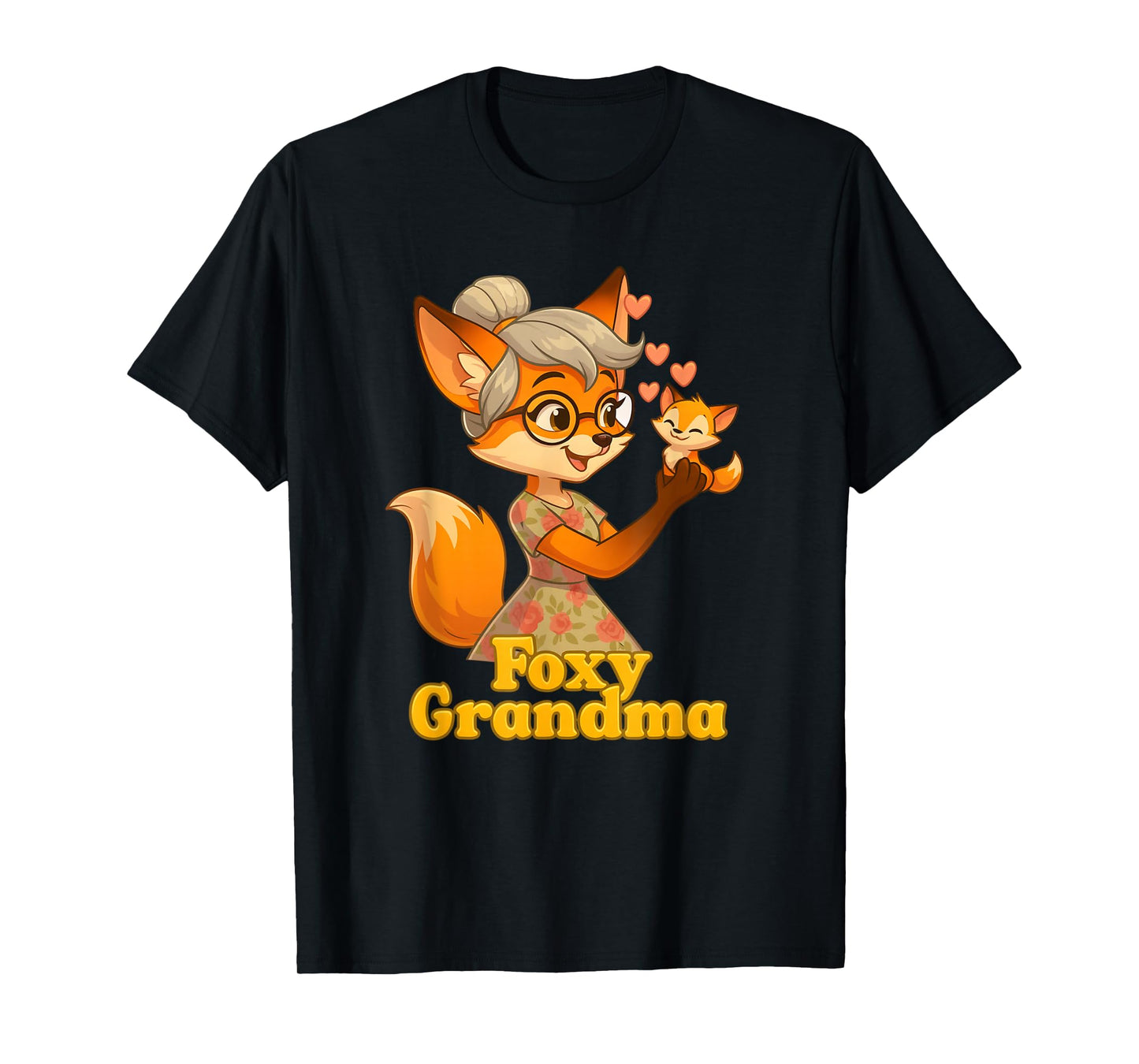 Awesome Foxy Grandma, Adorable Grandma Gifts, Grandmother T-Shirt