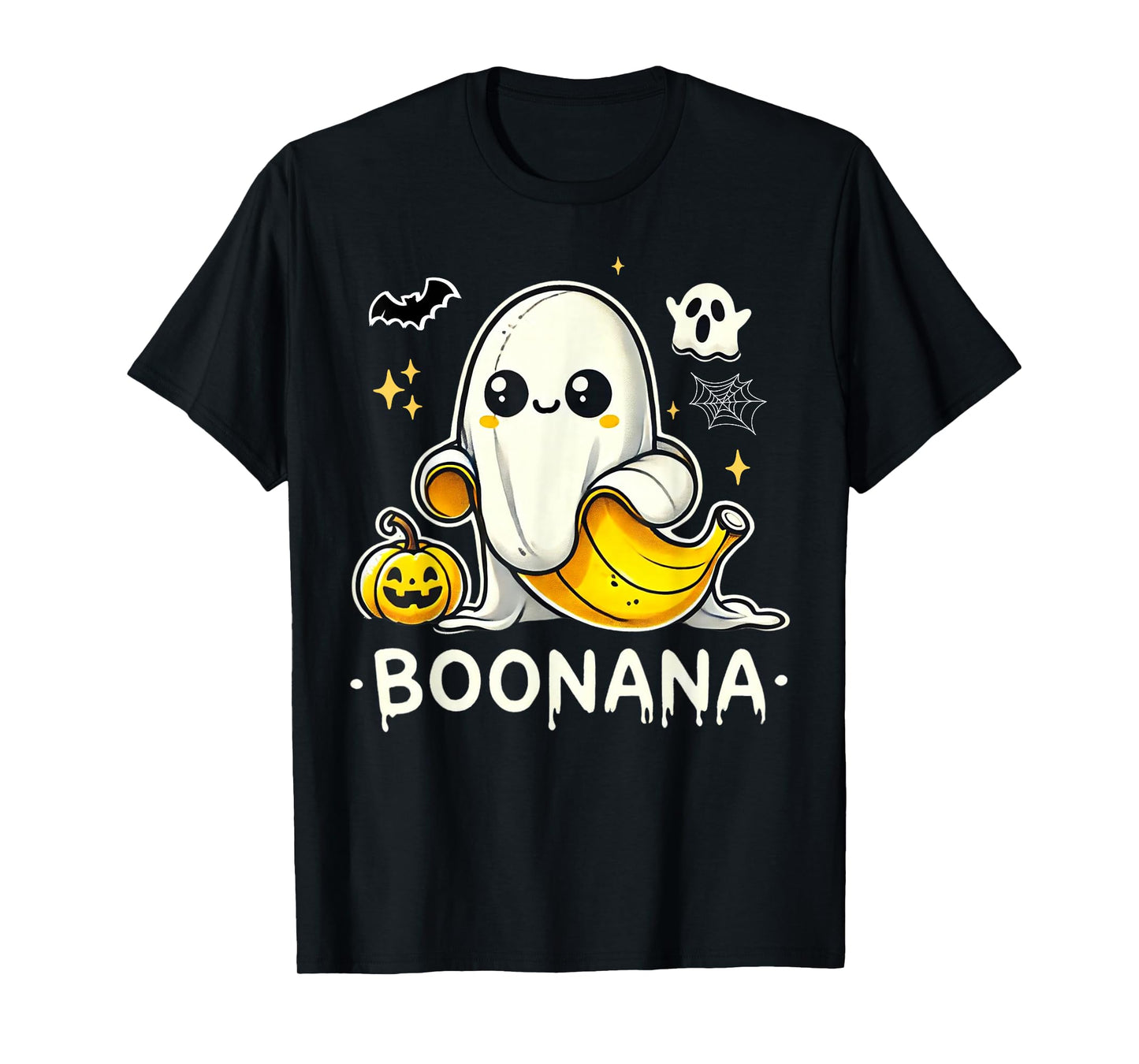 Boonana Cute Ghost Banana Halloween Costume Men Women T-Shirt