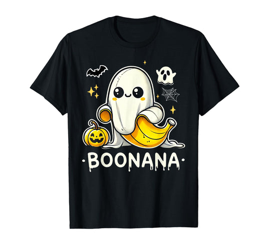 Boonana Cute Ghost Banana Halloween Costume Men Women T-Shirt