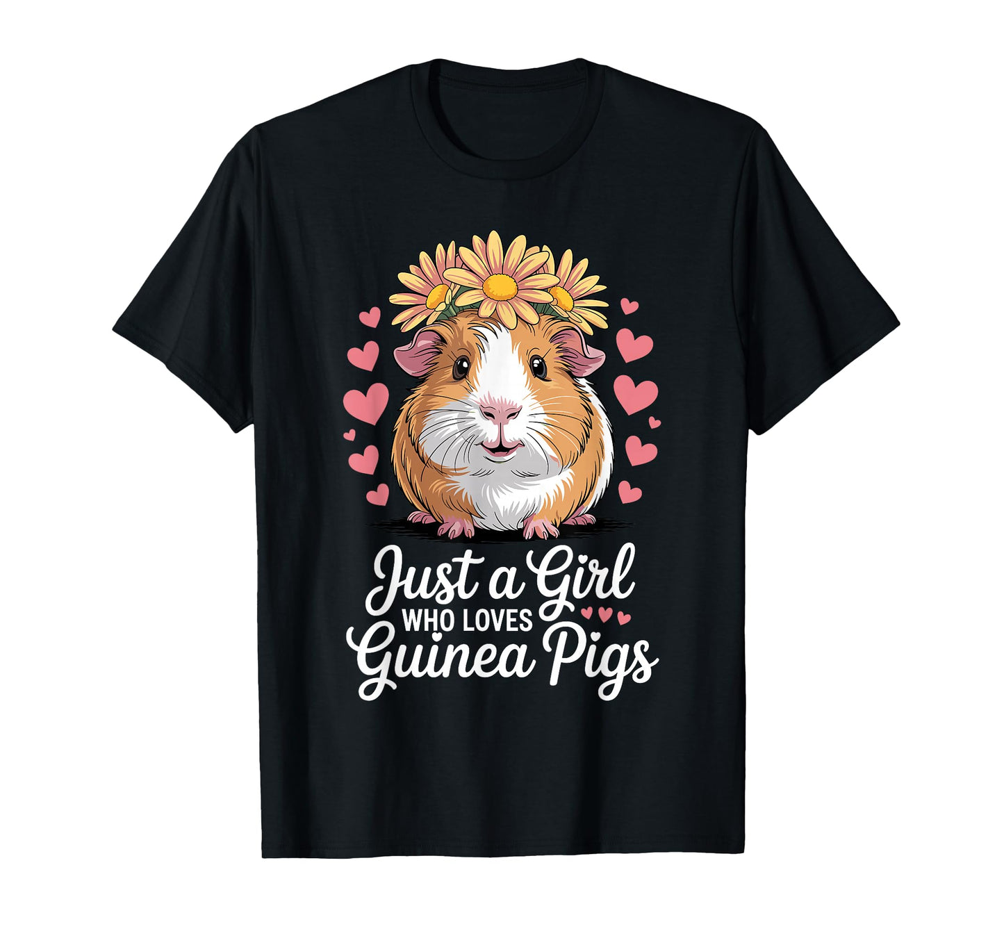 Funny Guinea Pig Costume for Women Girls Guinea Pig Lover T-Shirt