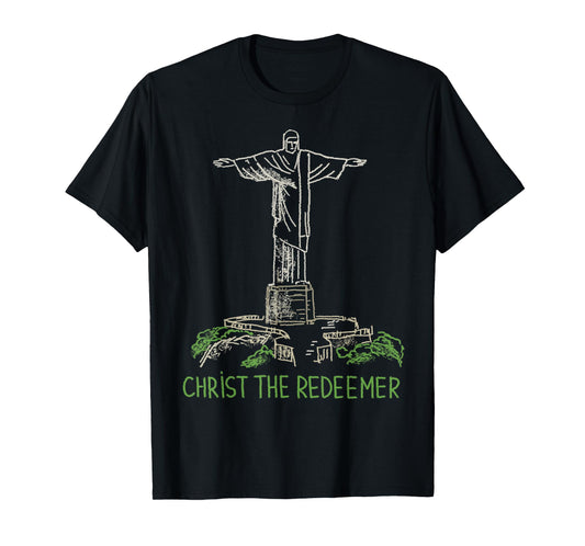 Christ the Redeemer T-shirt Tee T Shirt Tshirt