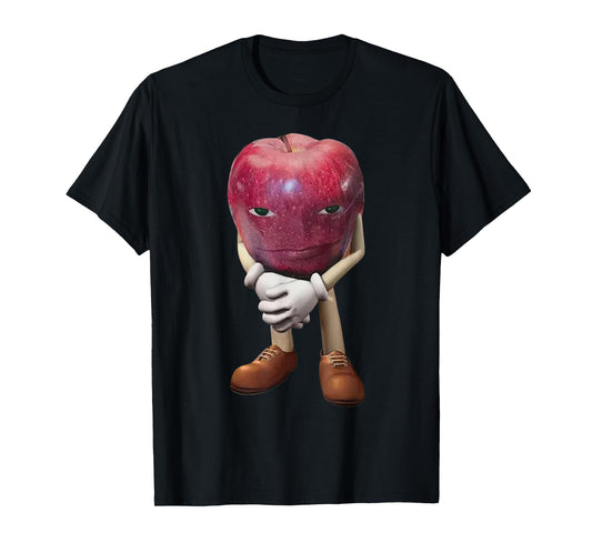 Me Asf Apple Funny Apple With Face Meme Wapple T-Shirt