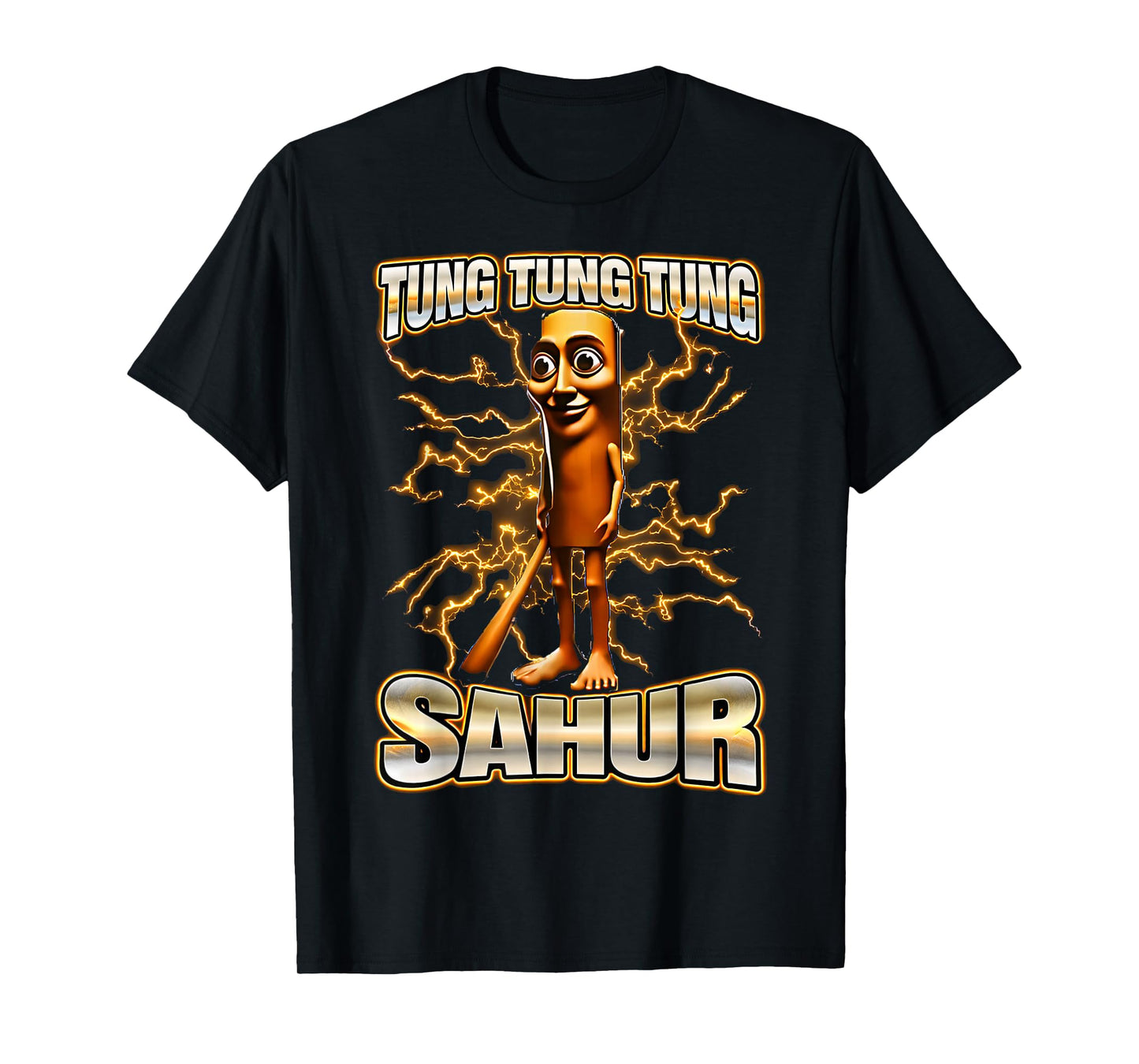 Funny Italian Brainrot Tung Tung Tung Sahur Y2K Bootleg T-Shirt