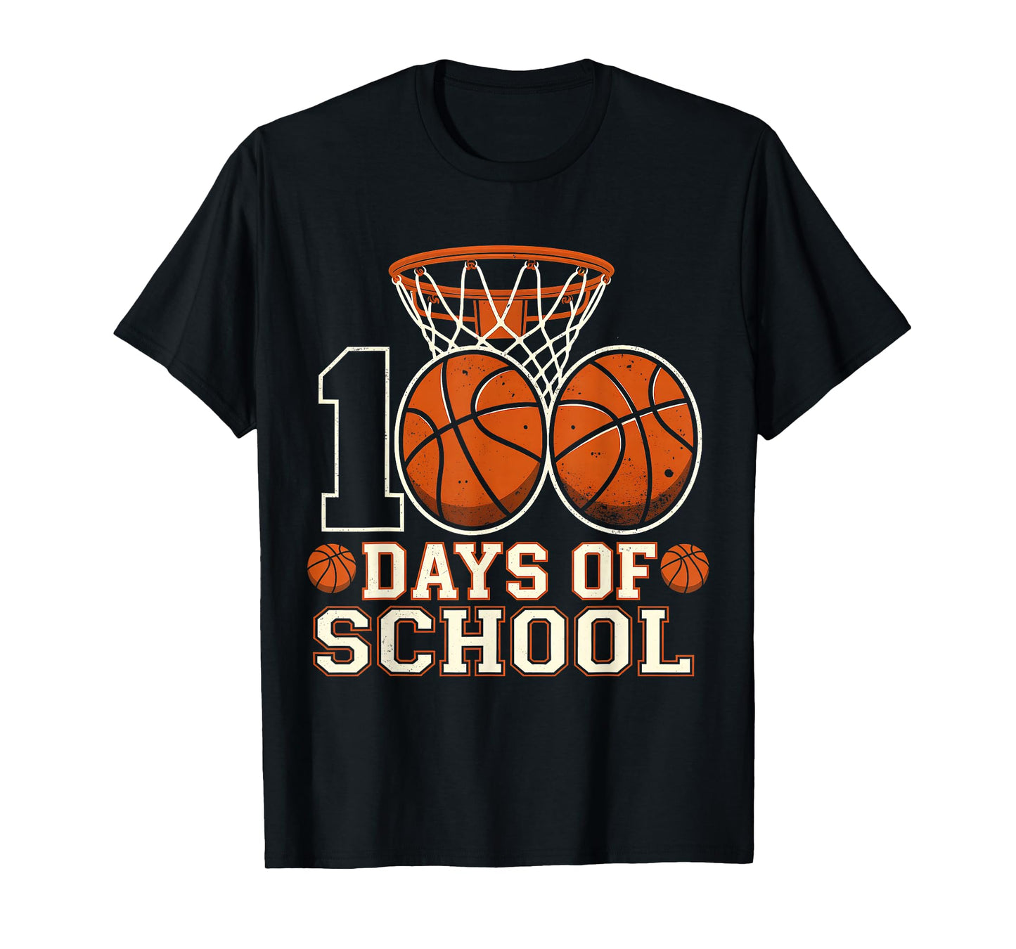 100 Days of School Boys Basketball Teacher T-Shirt