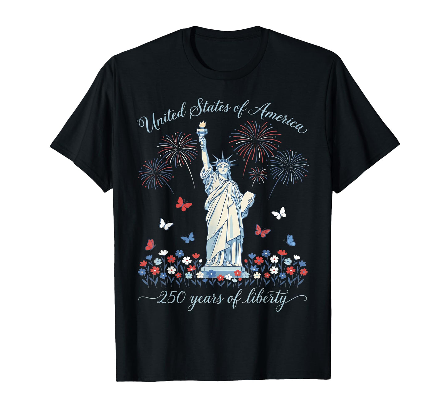 United States of America 250th Anniversary Women 4th of July T-Shirt