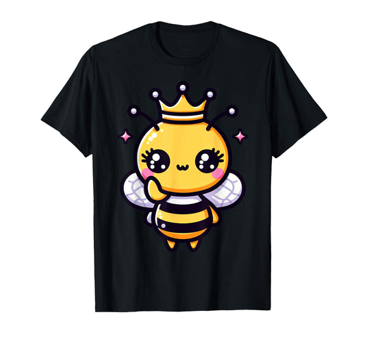 Queen Bee Crown Women Men Girls Honey Hive Bee Keeper Bee T-Shirt