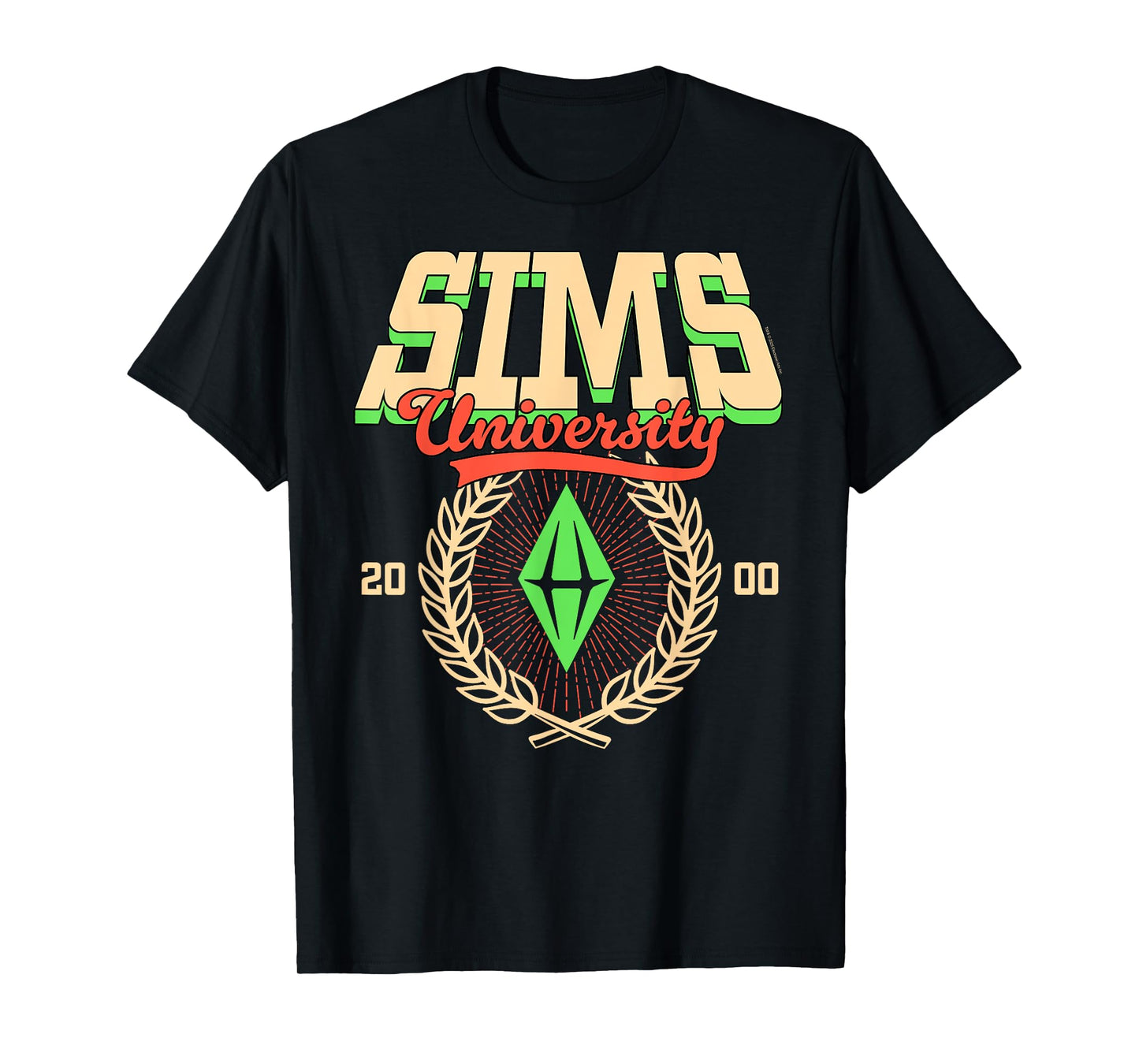The Sims Est. 2000 Sims University Video Game T-Shirt