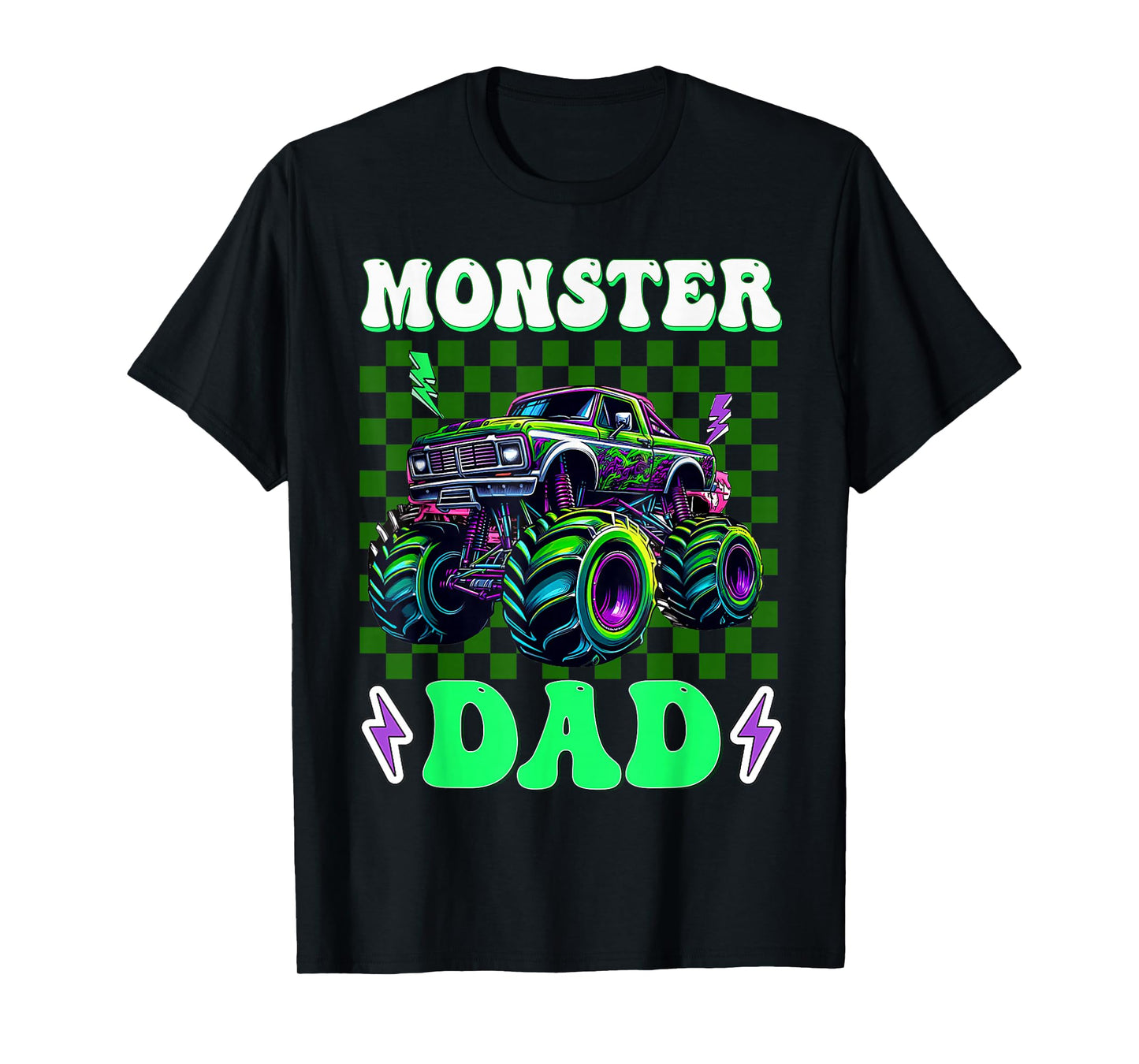 Funny Monster Truck Dad of The Birthday Boy Family Matching T-Shirt