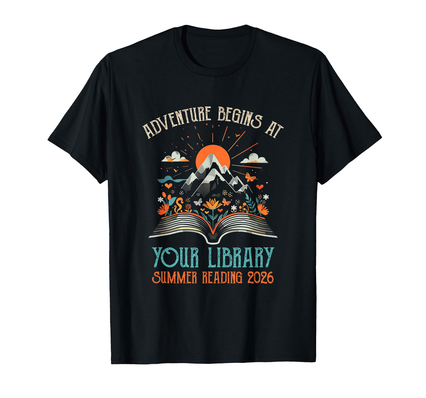 Adventure Begins At Your Library Summer Reading 2026 Vintage T-Shirt