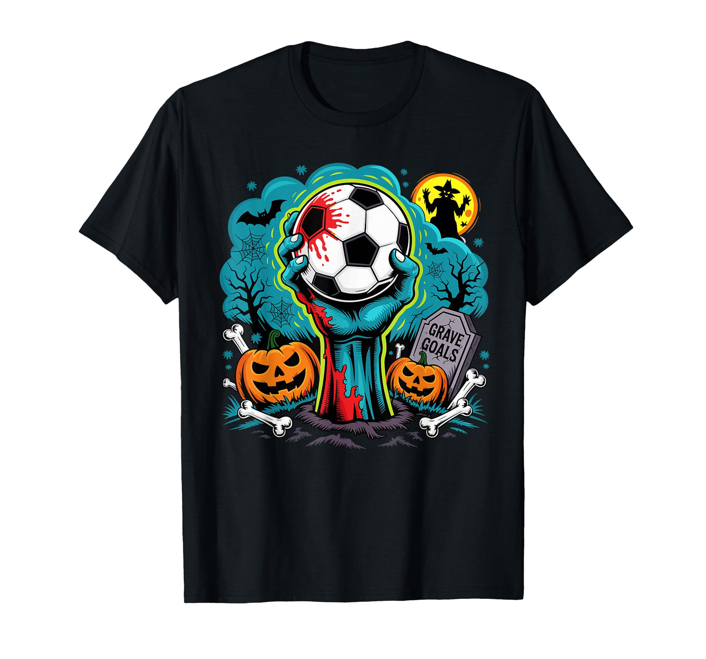 Grave Goals Zombie Soccer Halloween for Soccer Players T-Shirt