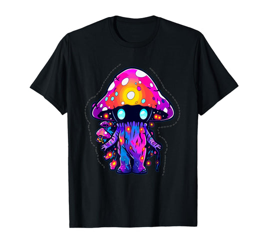 EDM Festival Trippy Art Mushroom Psychedelic Rave T-Shirt