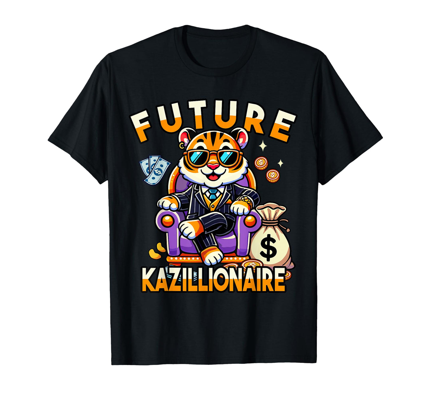Future Millionaire Graphic for Kids, Funny Money Design T-Shirt