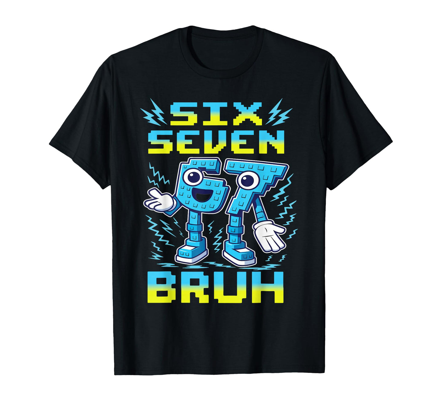 67 Six Seven 6-7 - Funny Italian Brainrot Kids Gaming Meme T-Shirt