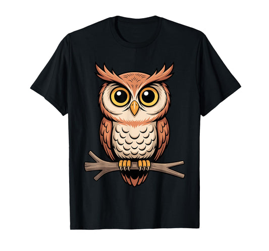 Cute Owl Art for Men Women Kids Barn Owls Bird Owl Lover T-Shirt