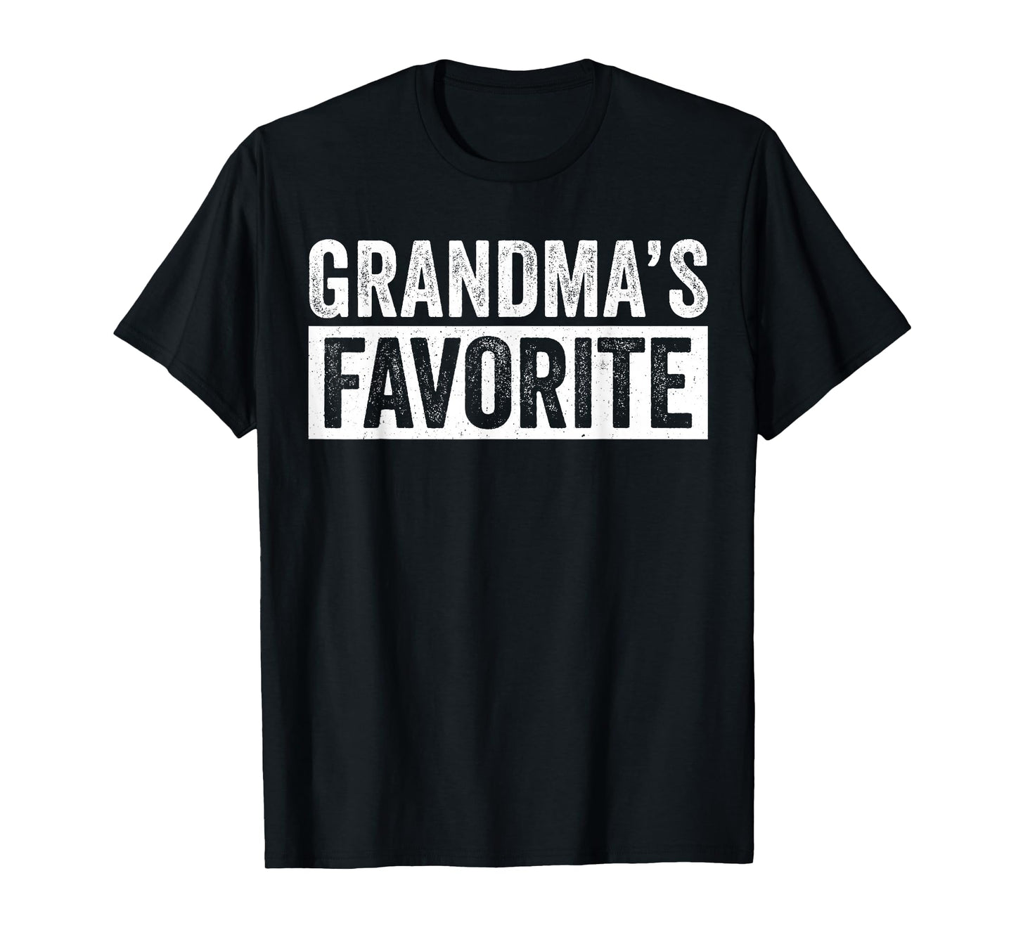 Grandmas Favorite Grandson Funny Grandchild Granddaughter T-Shirt