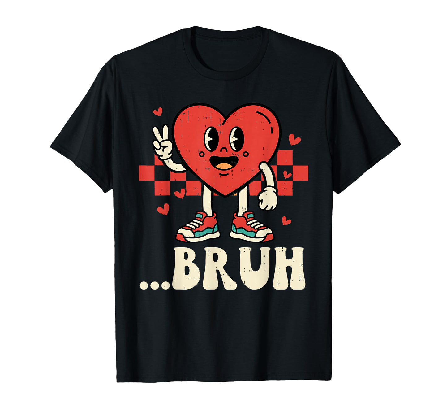 Dabbing Heart Dab Valentines Day for Teens Boys Girls Kids T-Shirt