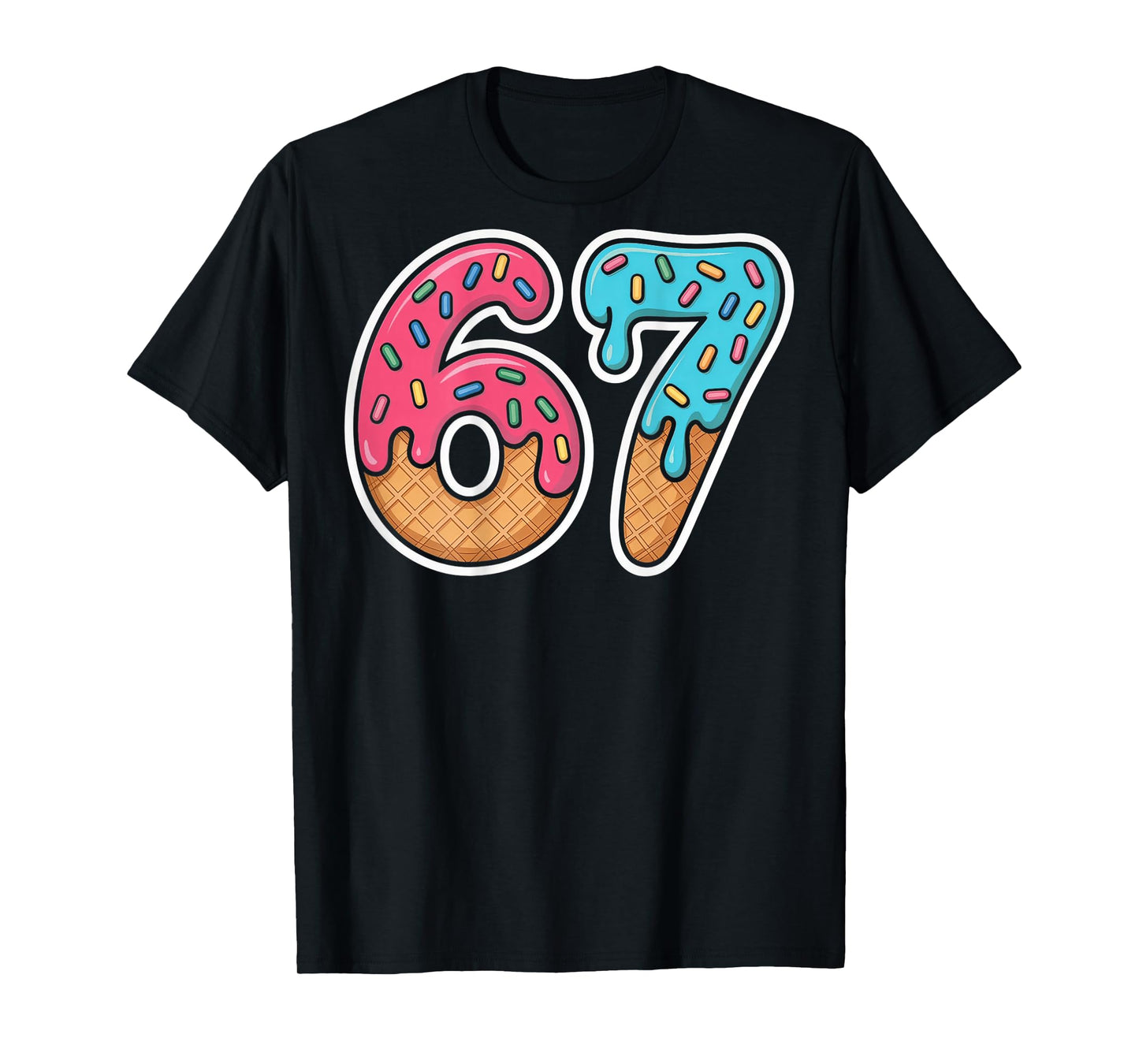 67 Ice Cream Drip (On Back) T-Shirt