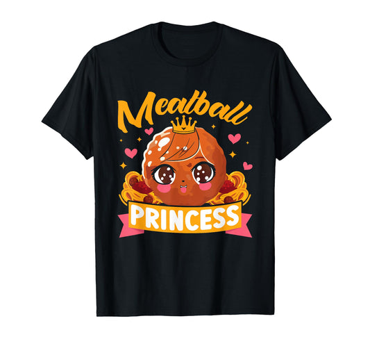 Kids Meatball Princess Funny T-Shirt