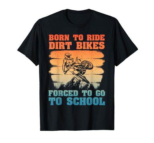 Funny Dirt Bike Art For Boys Girls Motocross Dirt Bike Rider T-Shirt