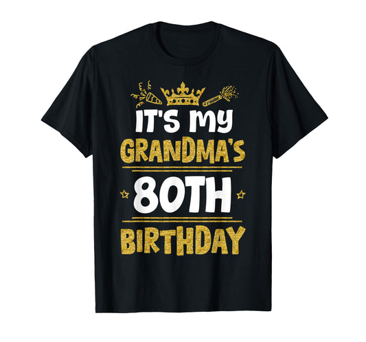 Happy It's My Grandma's 80th Birthday 1945 80 Years Old T-Shirt