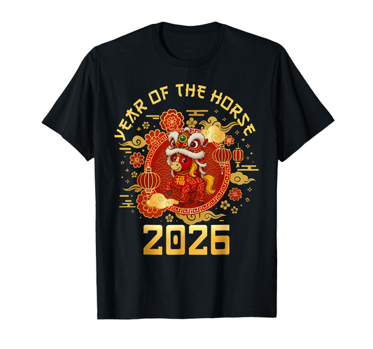 Year of The Horse 2026 Family Matching Mens Womens Kids T-Shirt