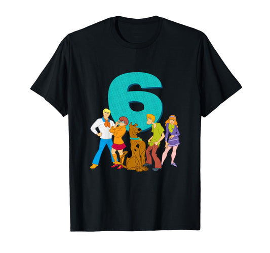 Kids Scooby-Doo 6th Birthday This Meddling Kid is 6 T-Shirt