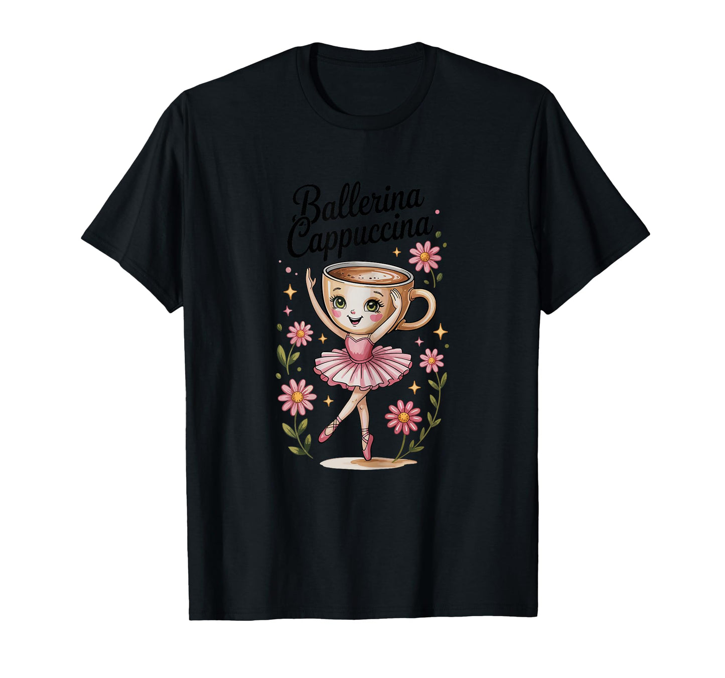 Kids Meme Italian Brainrot Ballerina Cappuccina T-Shirt