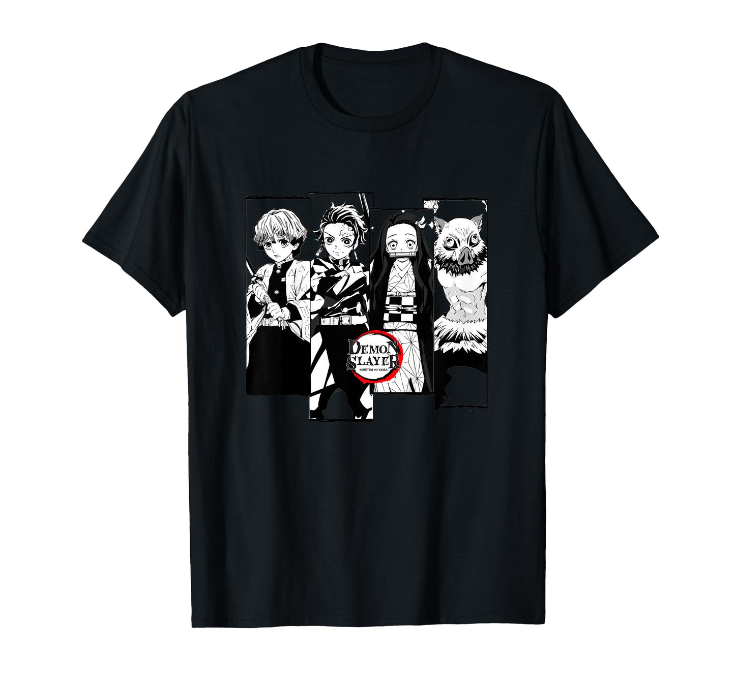 Kids Demon Slayer: Kimetsu no Yaiba Zenitsu Tanjiro Nezuko Team T-Shirt