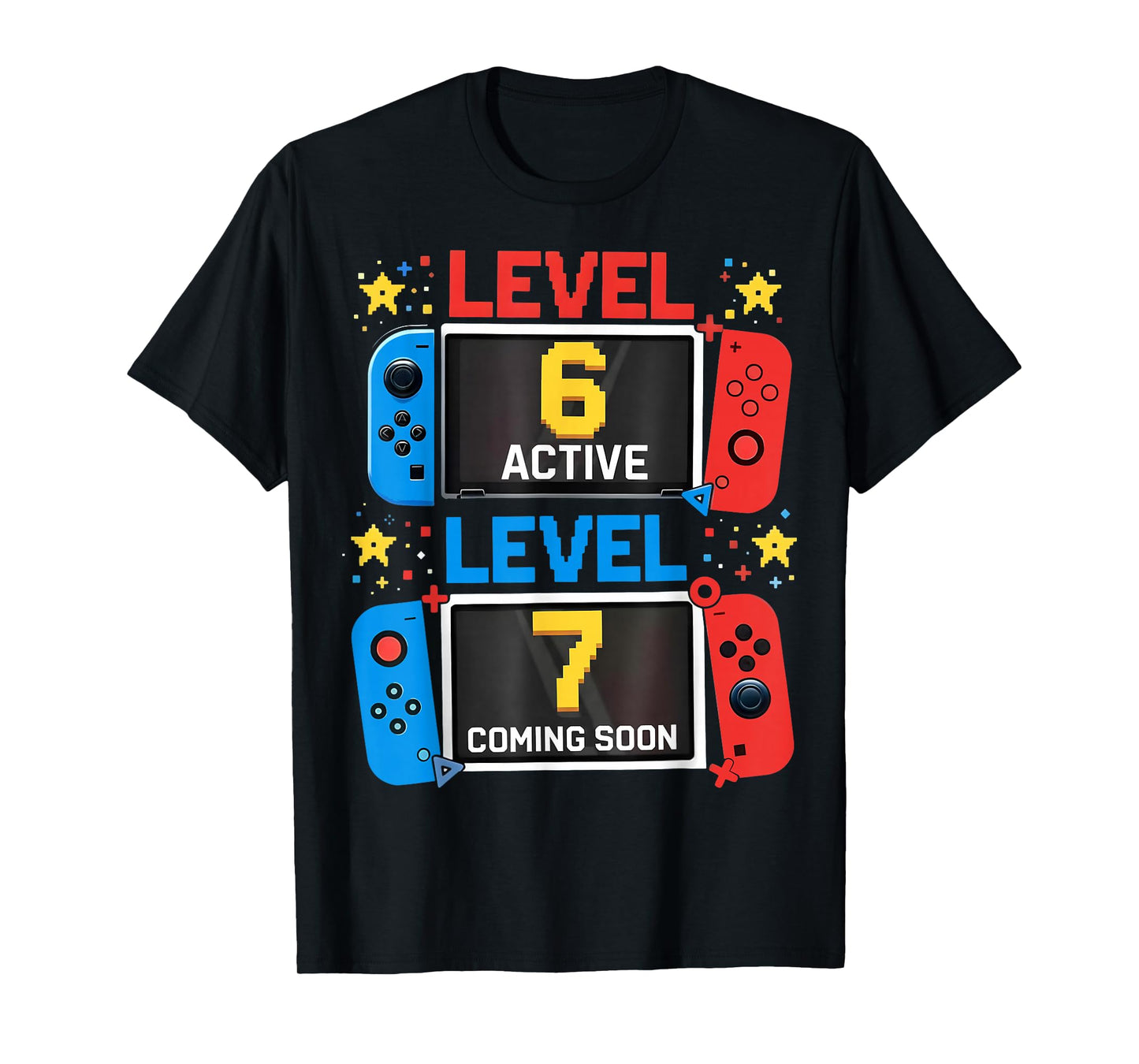 Level 6 Active Level 7 Coming Soon Birthday Boy Gift for Kid T-Shirt