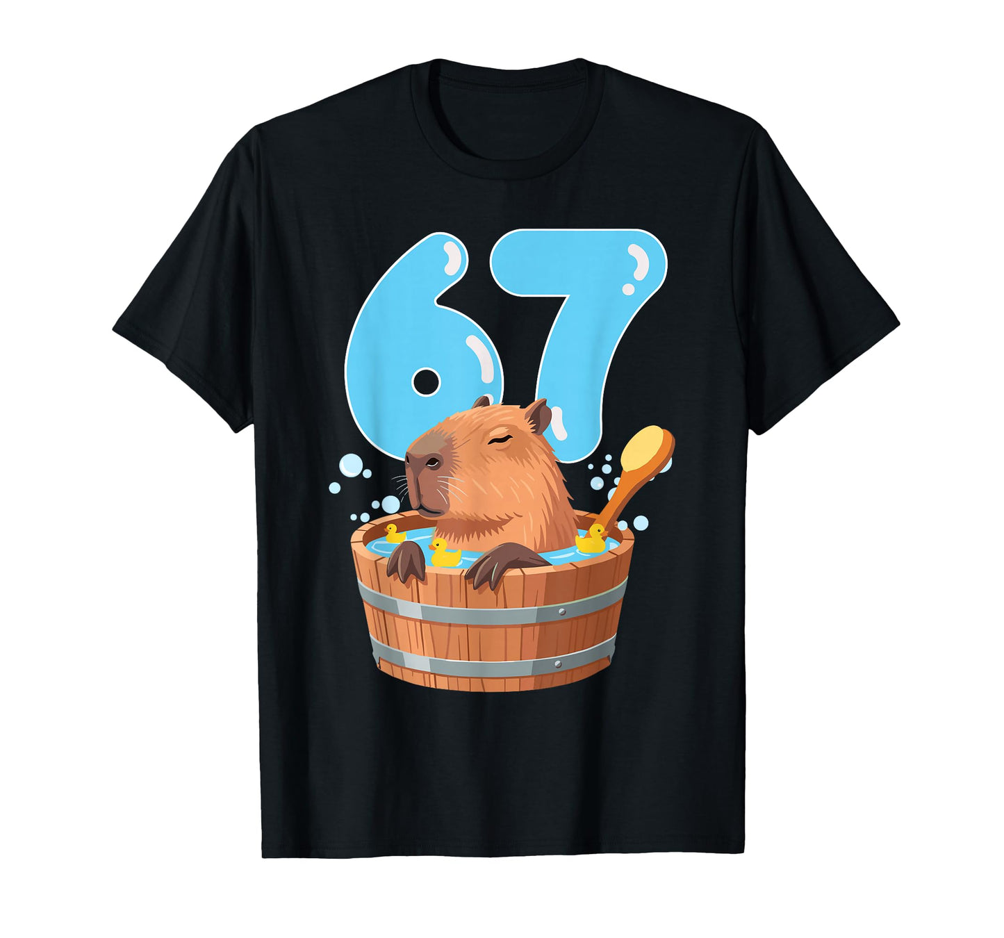 67 Six Seven 6-7 Capybara Funny Teen Kids Capybara 67 T-Shirt
