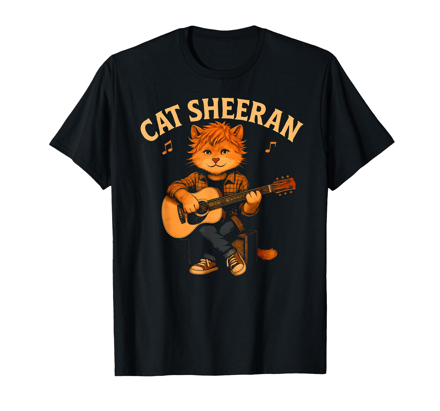 Cat Sheeran - Funny Cat Lover Music T-Shirt