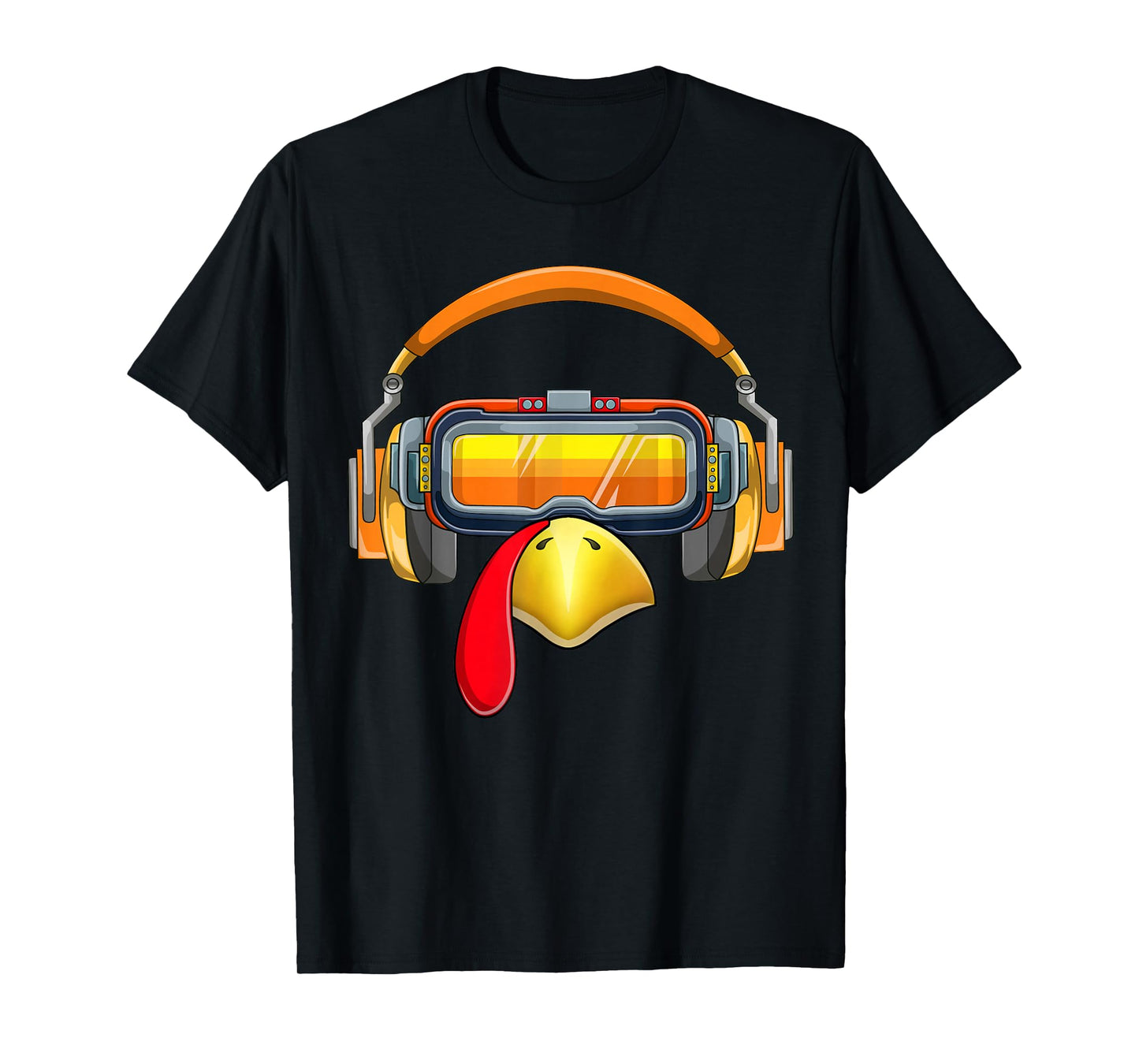 Thanksgiving Turkey Face VR Glasses T-Shirt