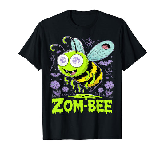 Zom-Bee Cute Zombie Bee Funny Halloween Tee T-Shirt