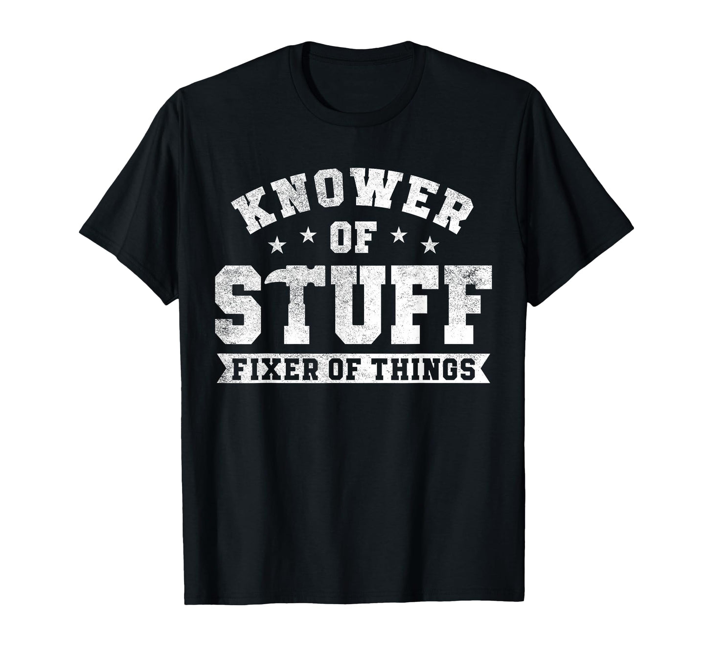 Knower of Stuff Fixer of Things Funny Vintage Mechanic Humor T-Shirt