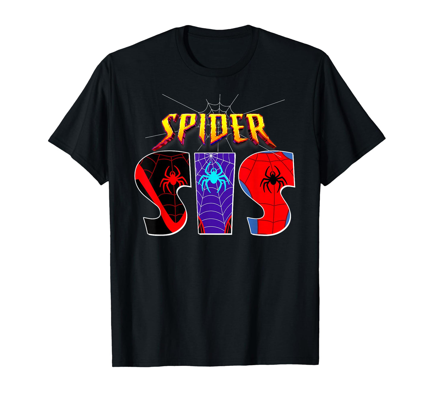 Spider SIS Sister Family Birthday Spider Halloween Costumes T-Shirt