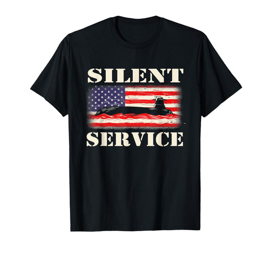 Silent Service - Submarine US Veteran Submariner T-Shirt