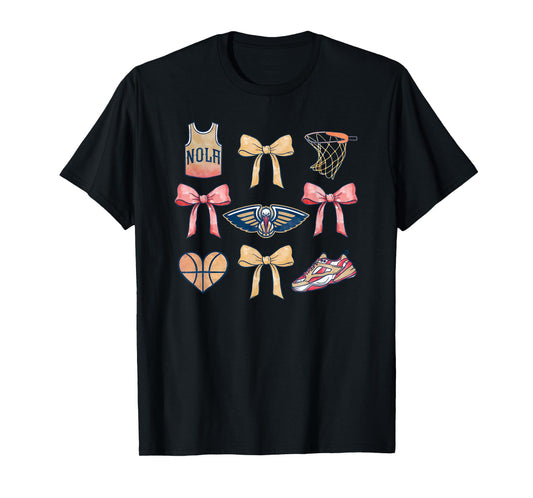 NBA New Orleans Pelicans Bow Grid T-Shirt