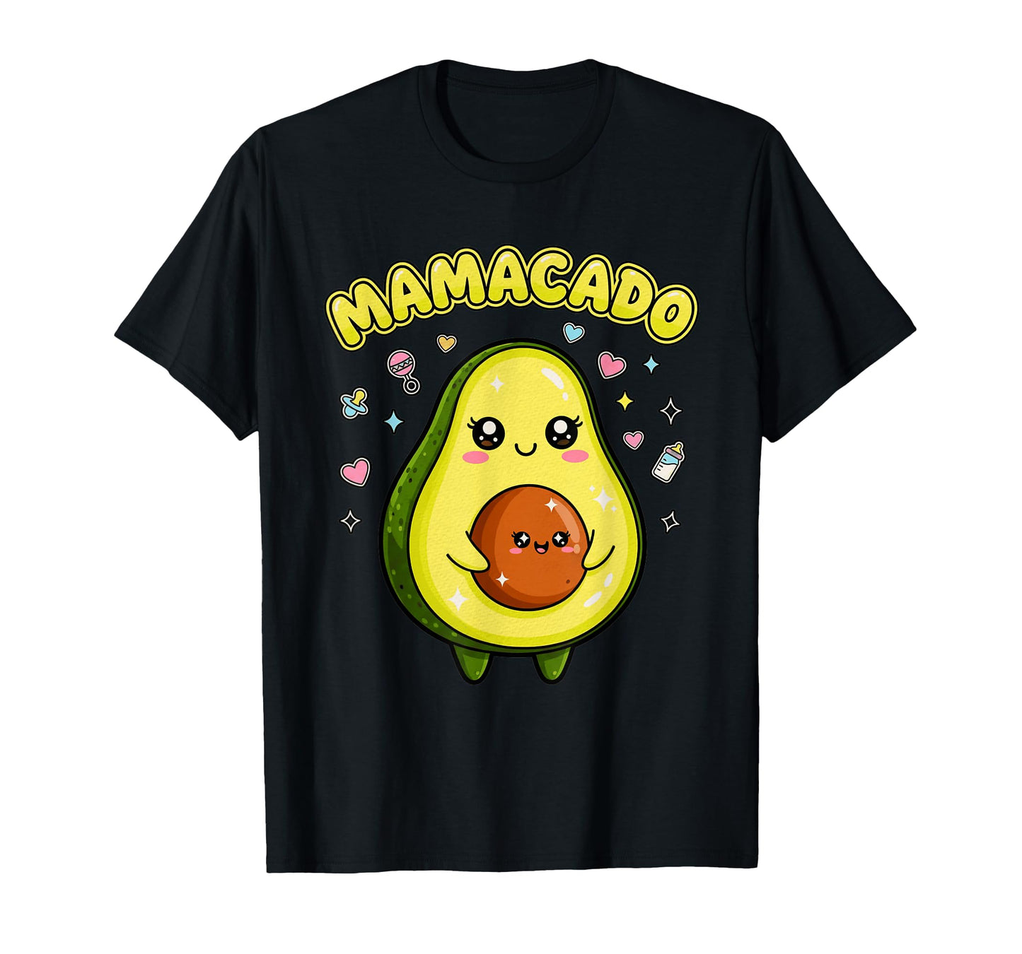 Pregnancy Announcement Women Mom Funny Avocado Mamacado T-Shirt