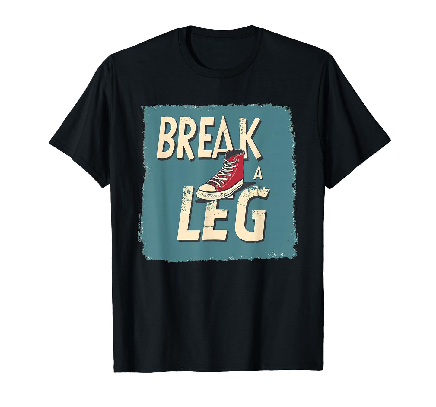 Funny Shoe with broken Leg Costume for Idiom Fans T-Shirt